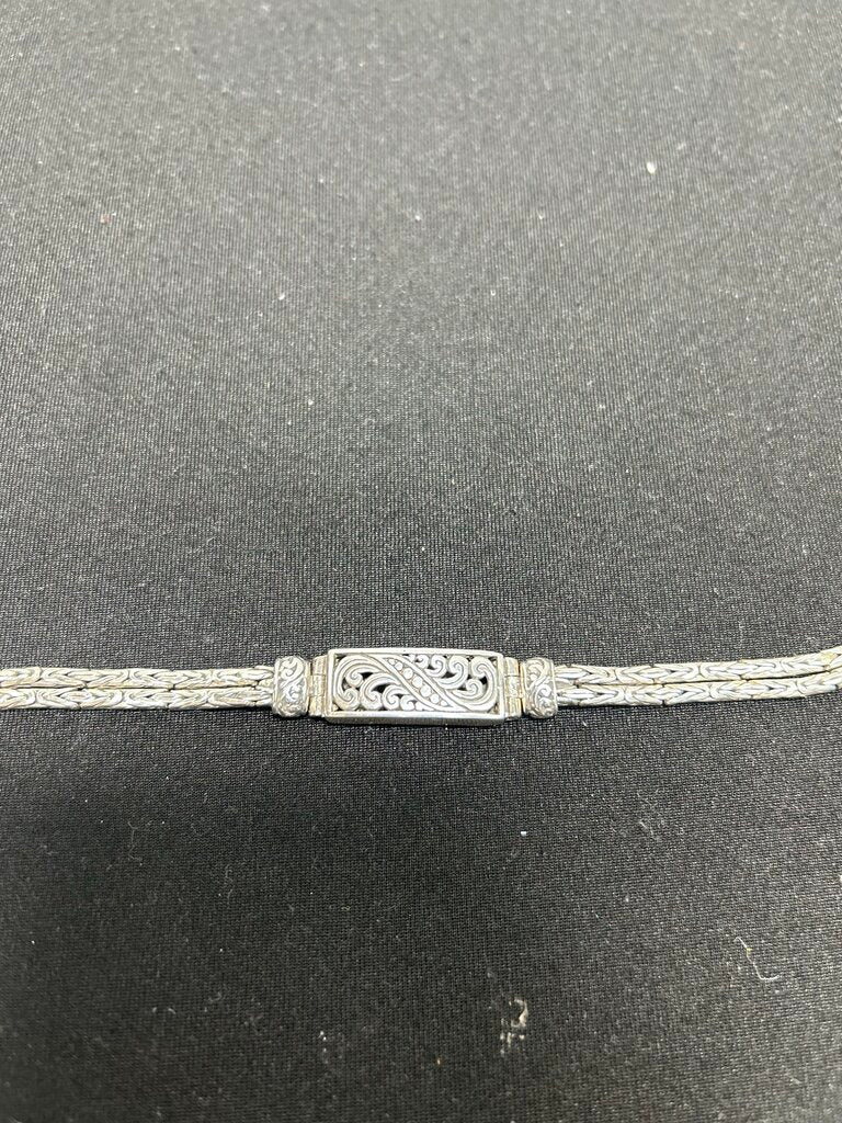 Annika Witt Sterling Silver Bracelet Toggle 7.5 Inch