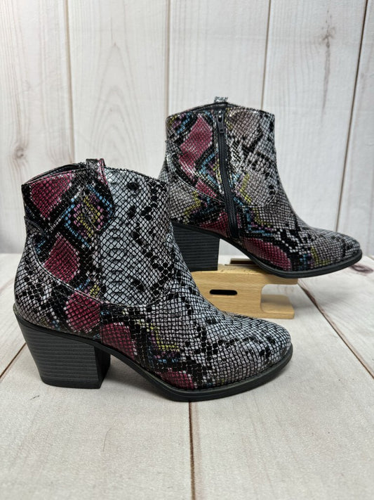 New Sugar Snake Print Booties