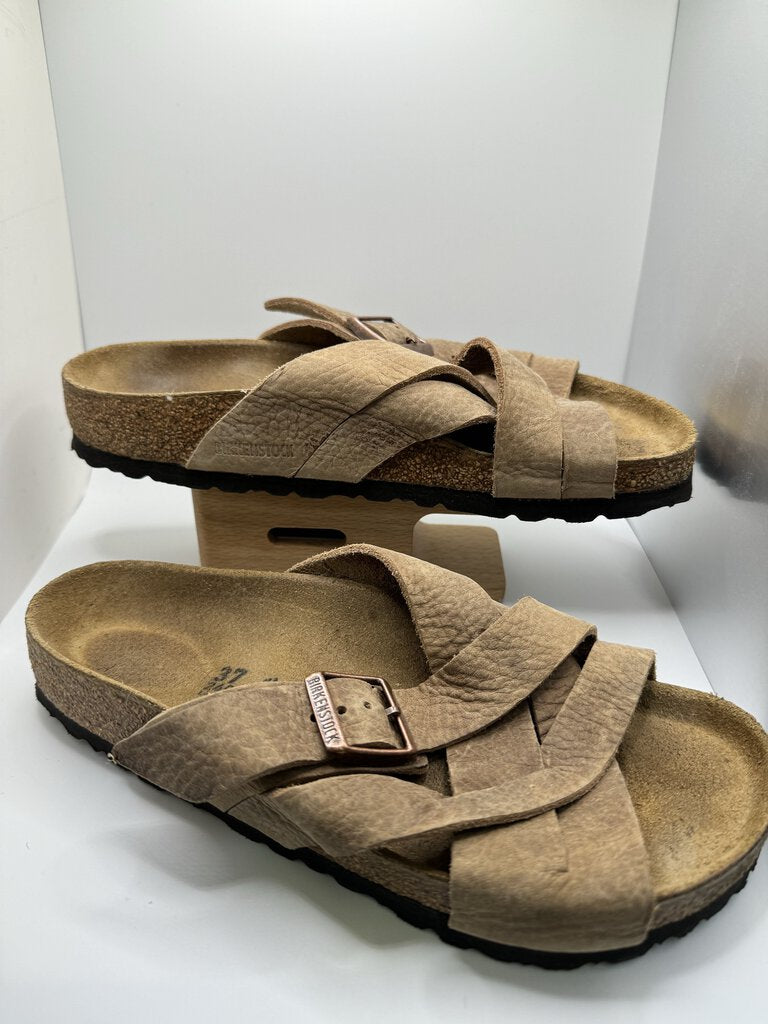 Tan Lugano Birkenstock Sandals