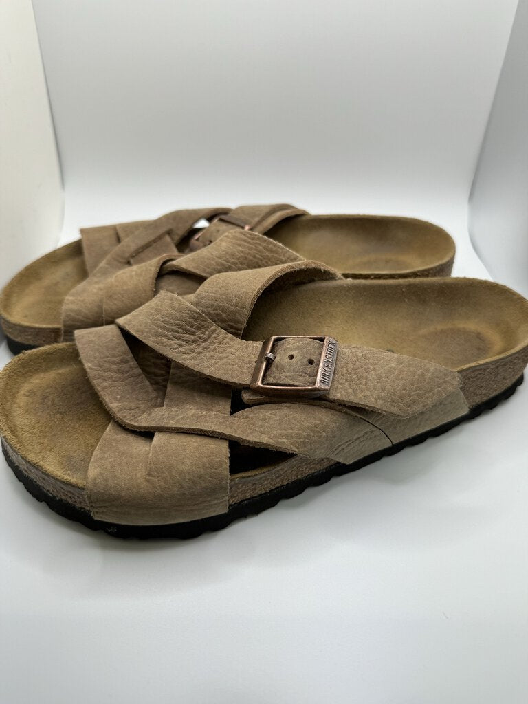 Tan Lugano Birkenstock Sandals