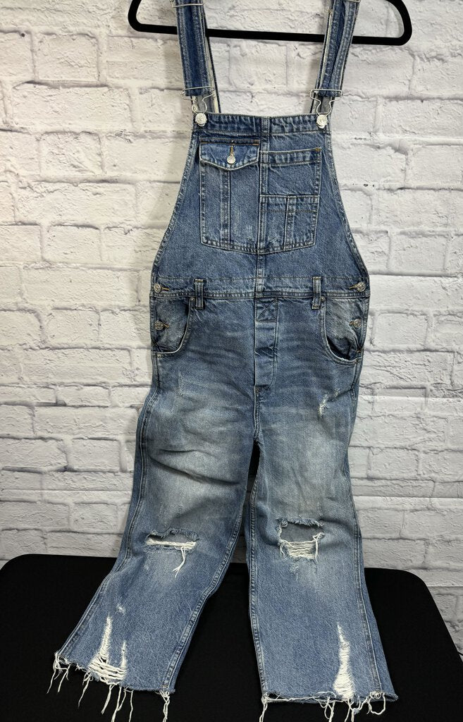 Free People Denim Overalls