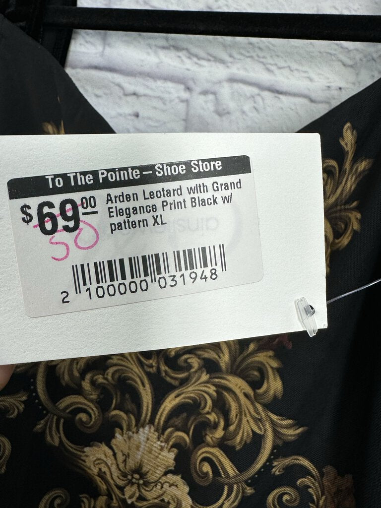 NWT Ainsliewear Black Print Leotard