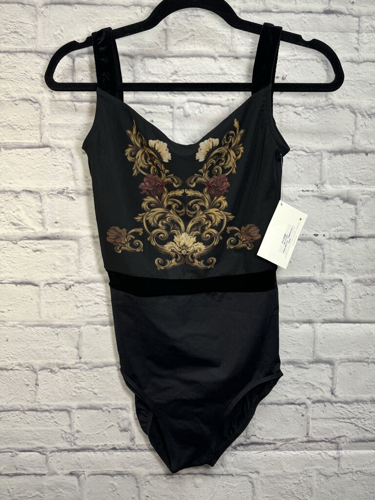 NWT Ainsliewear Black Print Leotard