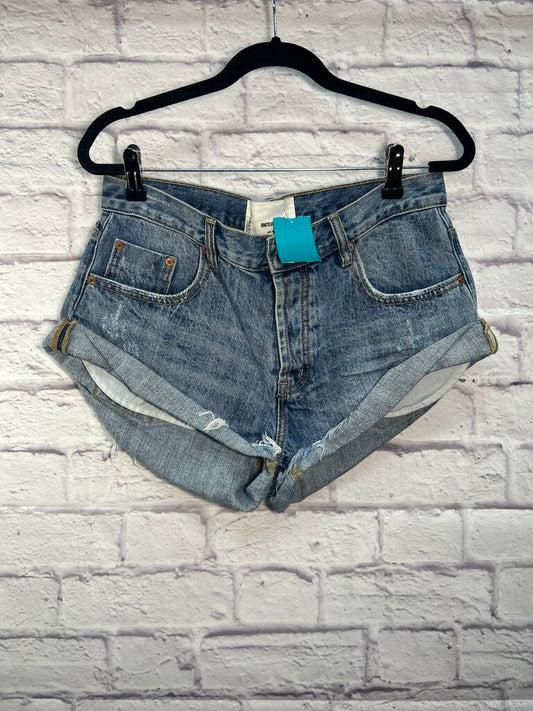Women's One Teaspoon Bandits Shorts Denim Hollywood Size 26/2