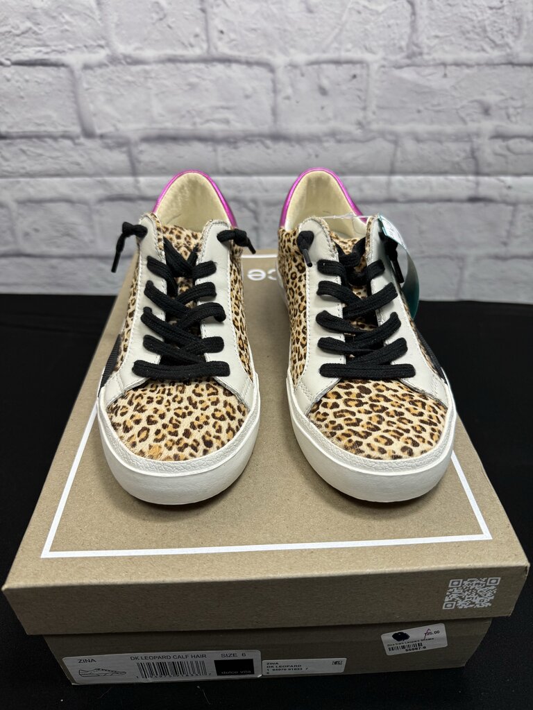 Dolce Vita Leopard Calf Hair Sneakers