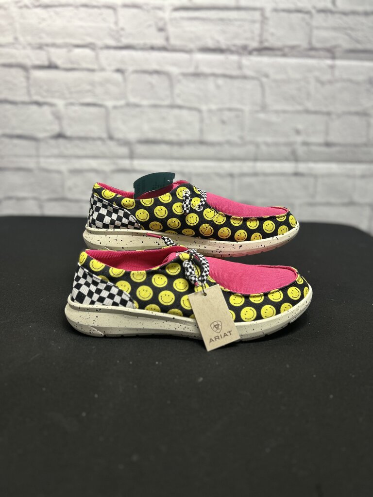 Ariat Pink Smiley Shoes Size Women's 11 New!