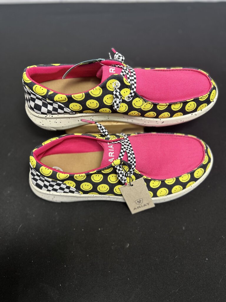Ariat Pink Smiley Shoes Size Women's 11 New!