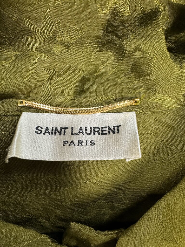 AUTHENTIC Saint Laurent Silk Button Up Top