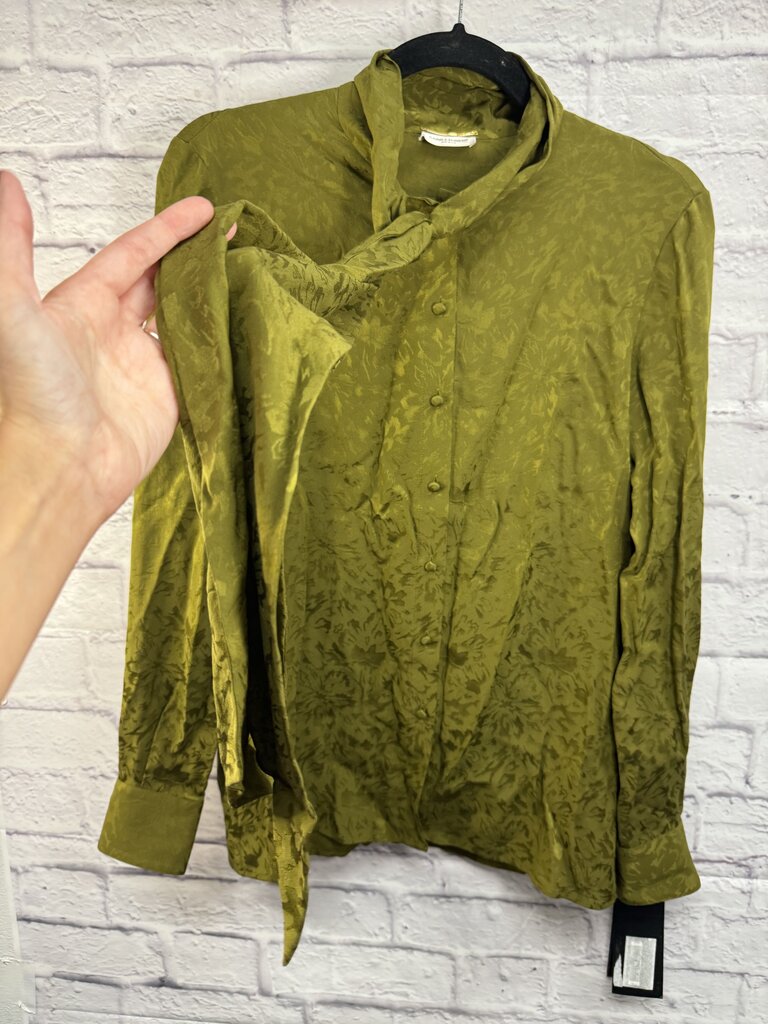 AUTHENTIC Saint Laurent Silk Button Up Top