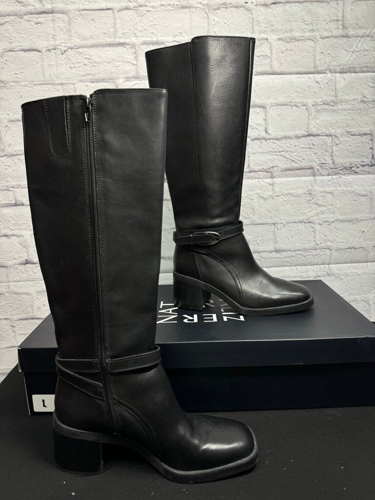 Naturalizer Eliot Black Knee Boots