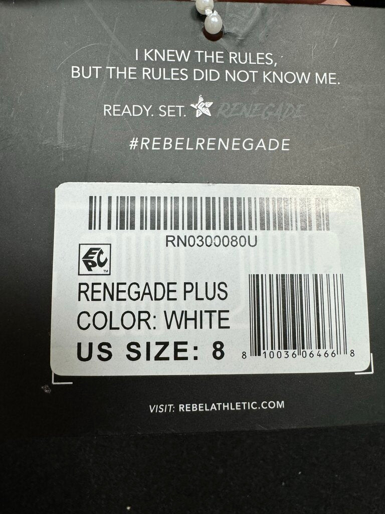 Rebel Athletic White Cheer Shoes