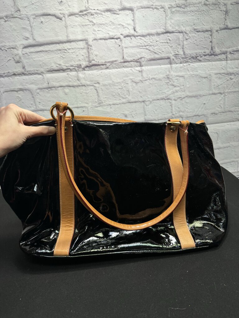 Cavalcanti Black Patent Tote
