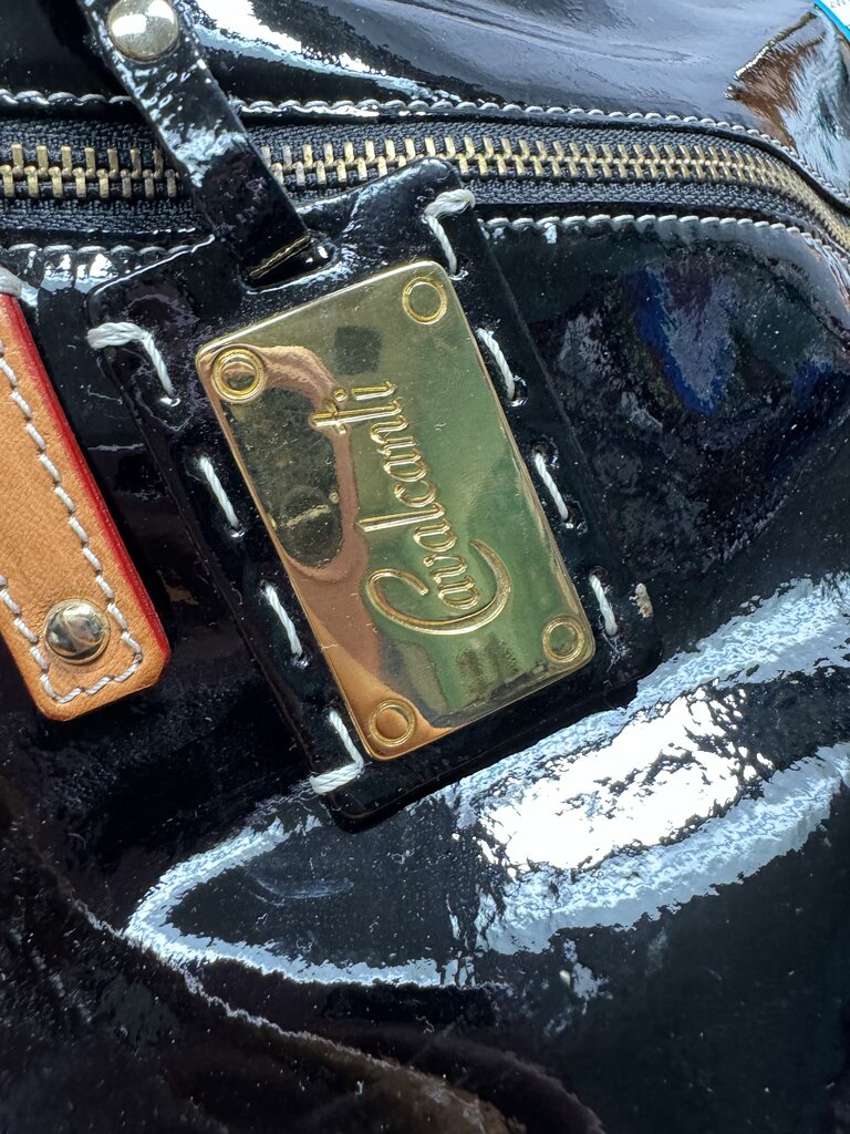 Cavalcanti Black Patent Tote