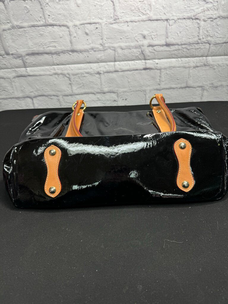 Cavalcanti Black Patent Tote