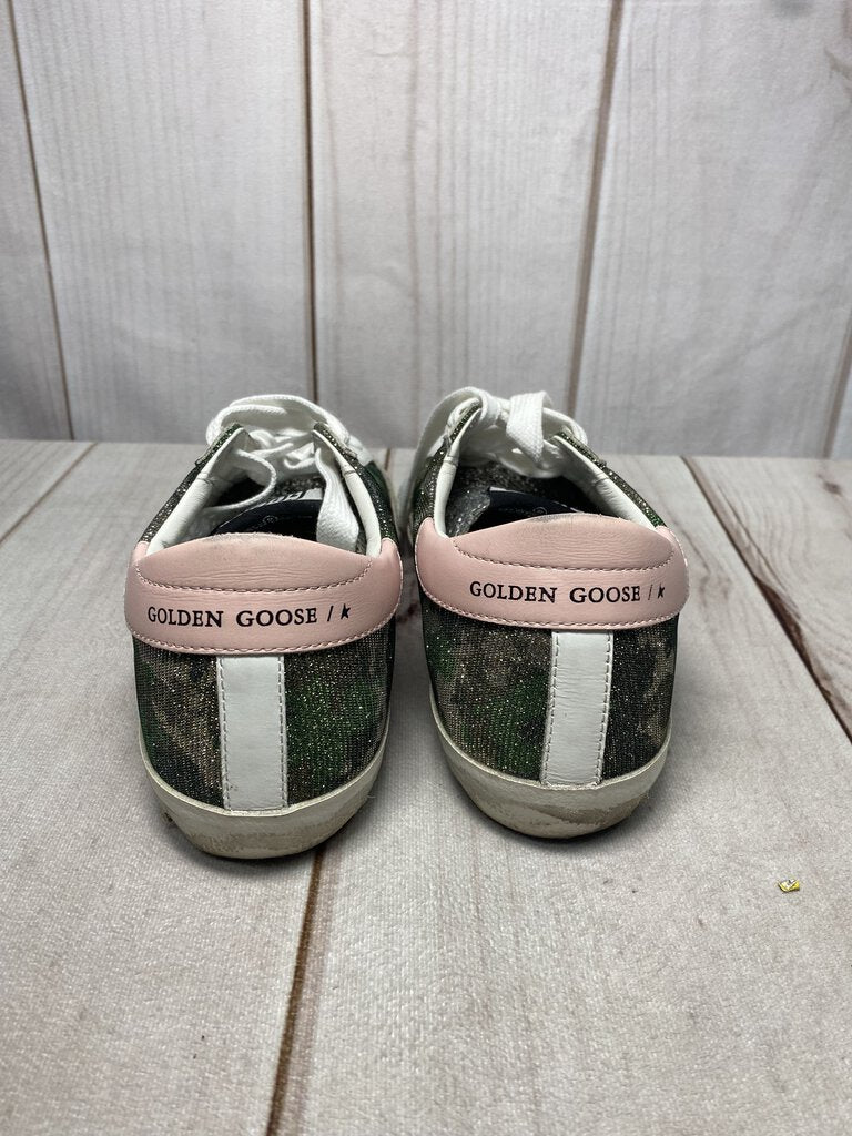 Golden Goose Lurex Camo Super-Star Sneakers Like New!