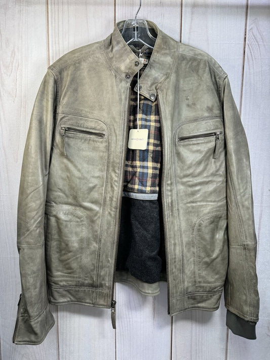 Carbon2Cobalt Men's 100% Leather Jacket Size Medium - New!