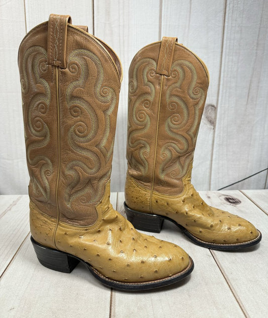 Authentic Ostrich Skin Tony Lama Boots
