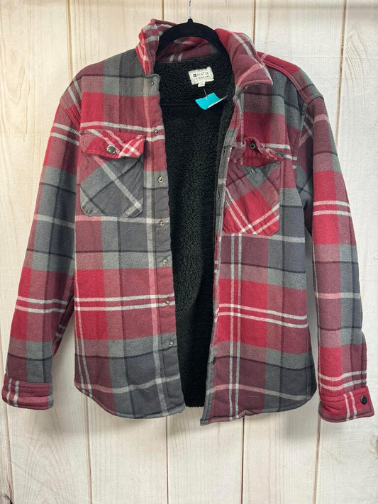 Matix Small Sherpa Lined Plaid Flannel Jacket / Shacket EUC