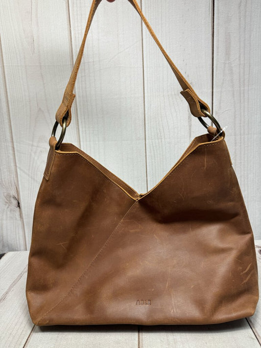 ABLE Handcrafted Tan Leather Purse - EUC