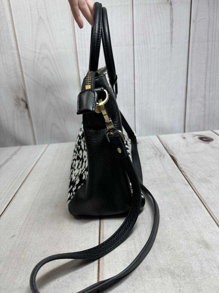 Hobo "Sheila" Black & White Crossbody Purse